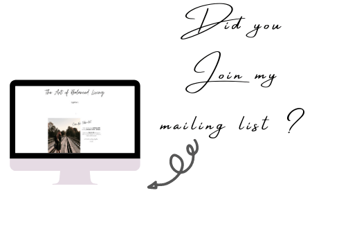 Join my mailing list